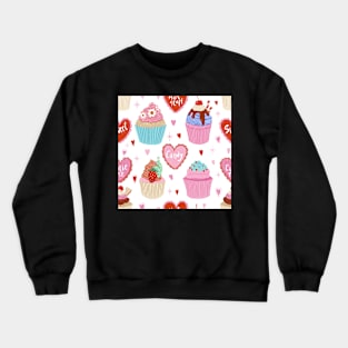 Cupcake valentine Crewneck Sweatshirt